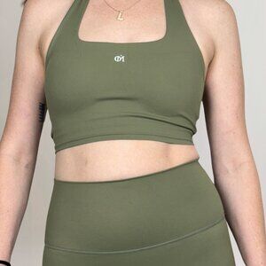 Neckline Scoop Bra - Olive